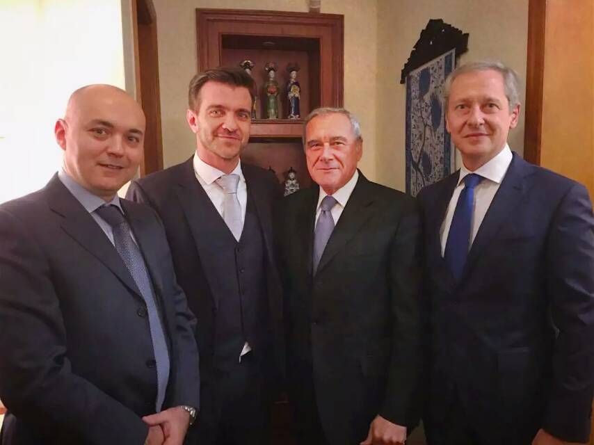 Mr. Carlo Diego D’Andrea met Hon. Pietro Grasso, President of the Italian Senate (Upper House of the Parliament)
