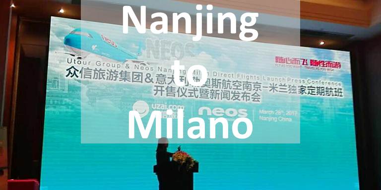 Voli diretti Nanchino-Milano